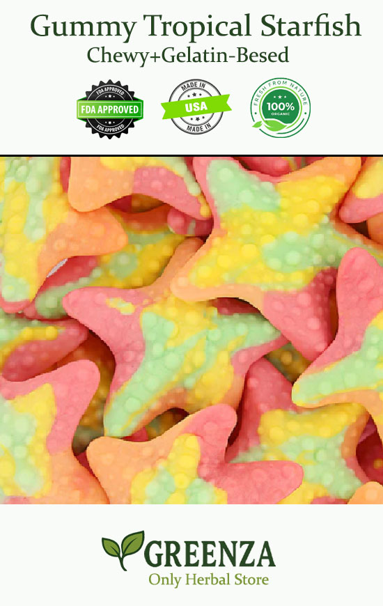 Chewy Gummy Tropical Starfish