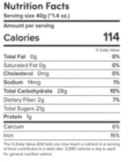 nutrition facts
